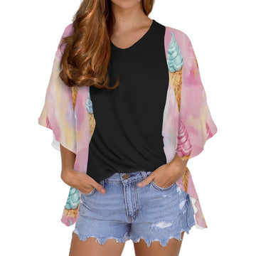 Women's Chiffon Blouse Cardigan
