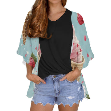 Women's Chiffon Blouse Cardigan