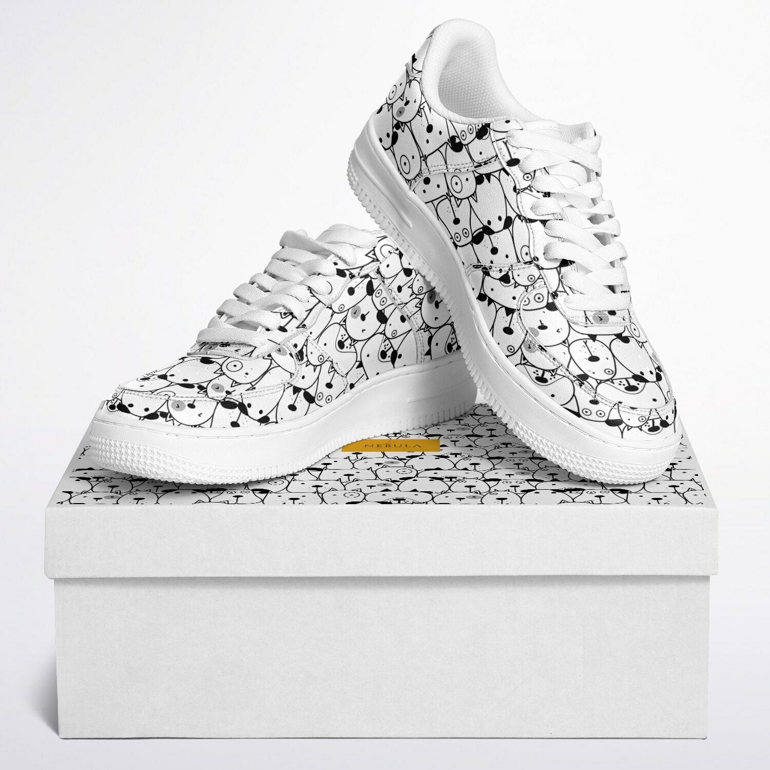 Black and white Dunk Core Low Shoes
