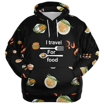 Travel for food Athletic Plus-size Hoodie