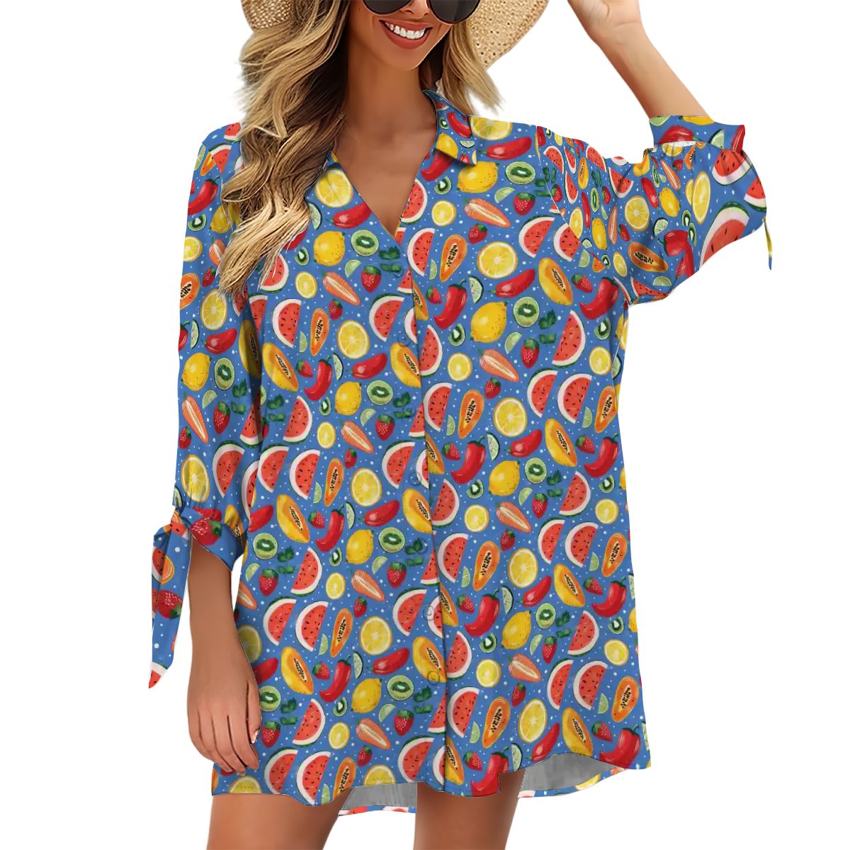 Women's Cardigan Shirt ThreeQuarter Sleeve