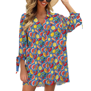 Women's Cardigan Shirt ThreeQuarter Sleeve
