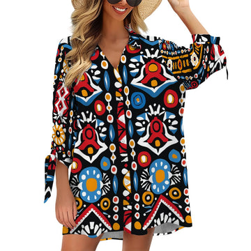 Women's Cardigan Shirt ThreeQuarter Sleeve
