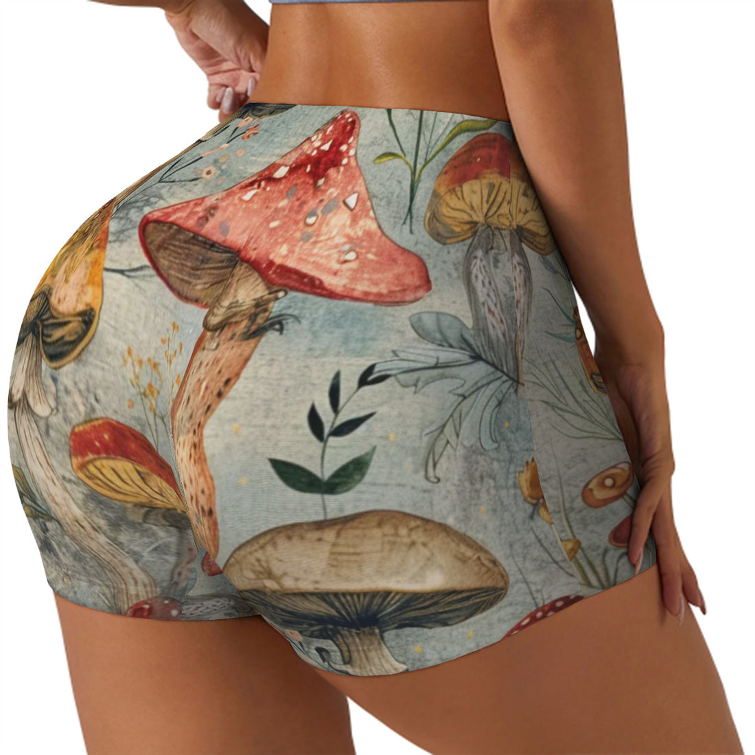 Mashroom Athletic Shorts for Women