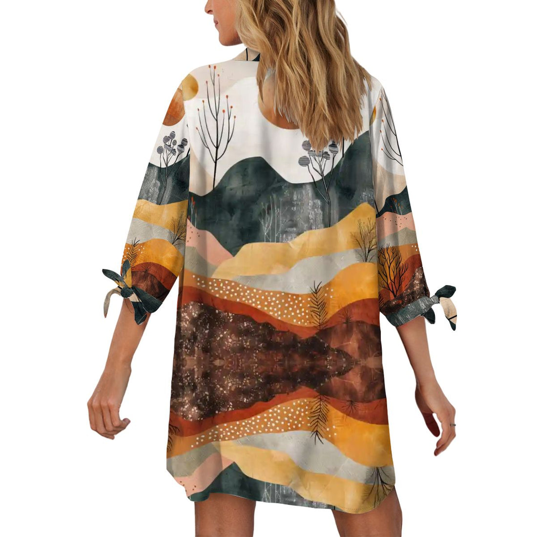 Women's Cardigan Shirt ThreeQuarter Sleeve